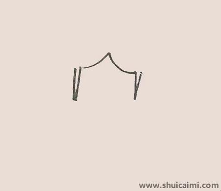 牛郎织女的织女的儿童简笔画