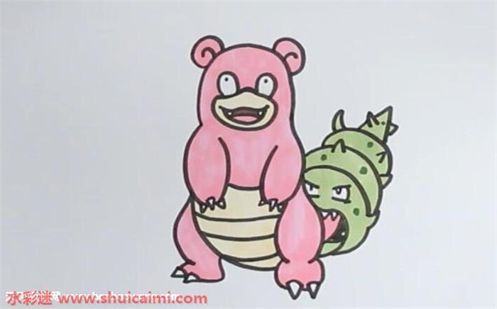呆河马怎么画 呆河马简笔画步骤图
