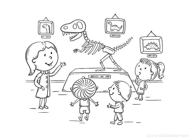 正在上课老师怎么画 正在上课老师简笔画步骤