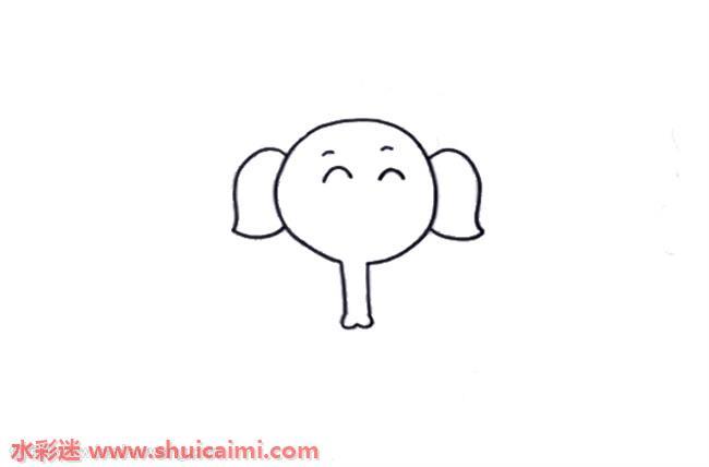 小学生画大象怎么画 大象简笔画图片大全彩色