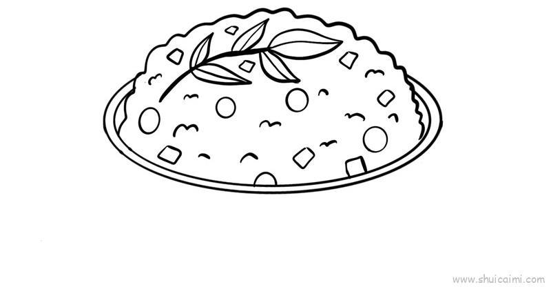 米饭儿童画怎么画 米饭简笔画画法