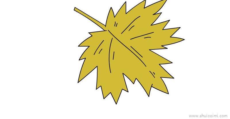 树叶儿童画怎么画 树叶简笔画图片