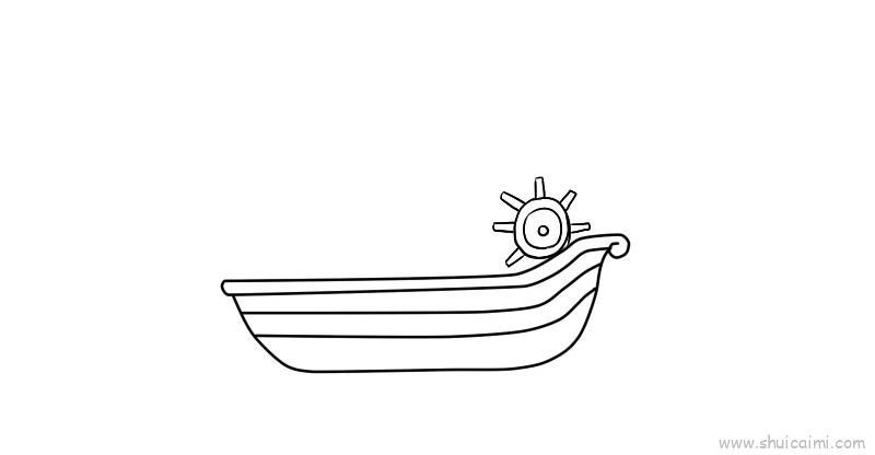 画船儿童画怎么画 画船简笔画顺序