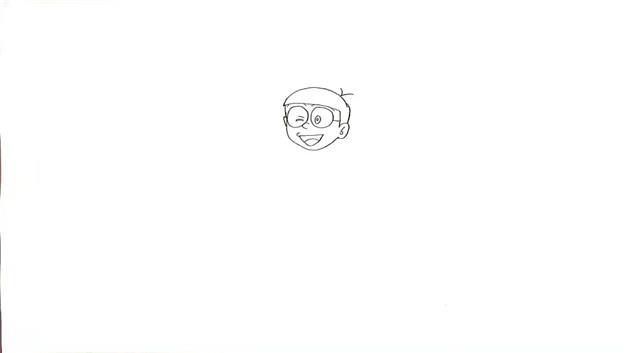 大雄简笔画怎么画 大雄简笔画画法