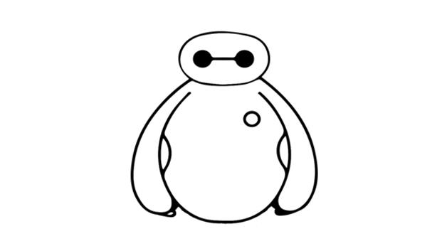 大白的简笔画怎么画 大白简笔画好看