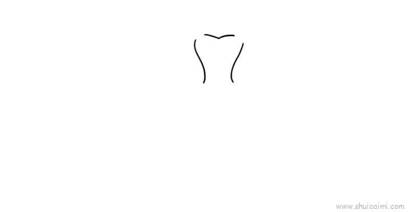 礼服儿童画怎么画 礼服简笔画顺序