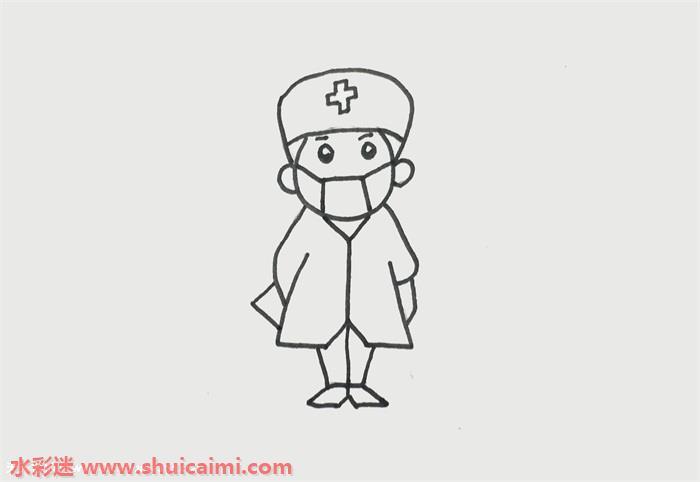 医生怎么画 医生简笔画漂亮彩色