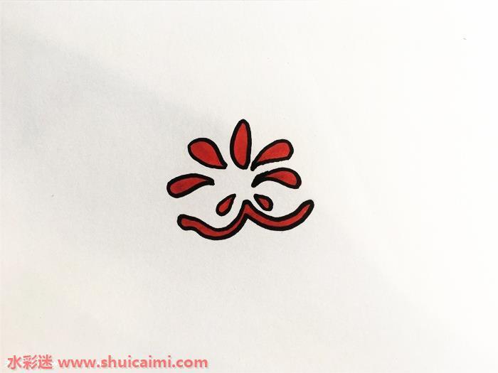 额头花钿怎么画 额头花钿简笔画简单又漂亮彩色