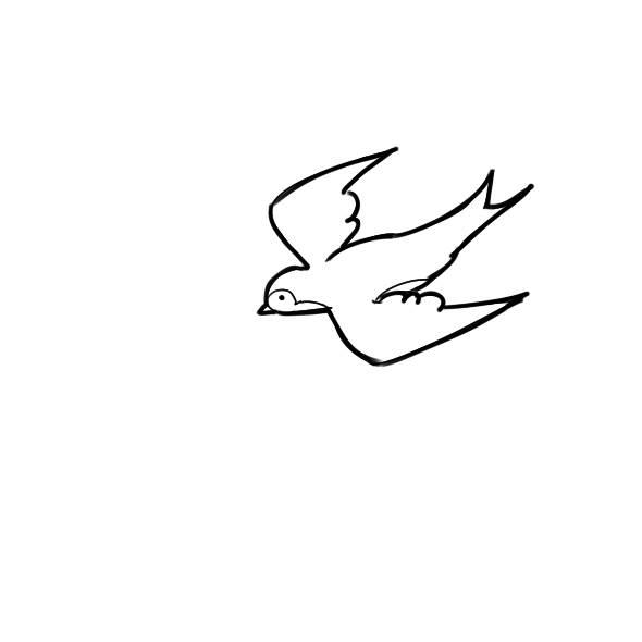 小燕子的简笔画图片大全 小燕子的简笔画图片大全大图