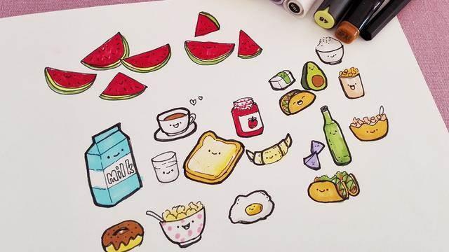 食物简笔画 食物简笔画零食
