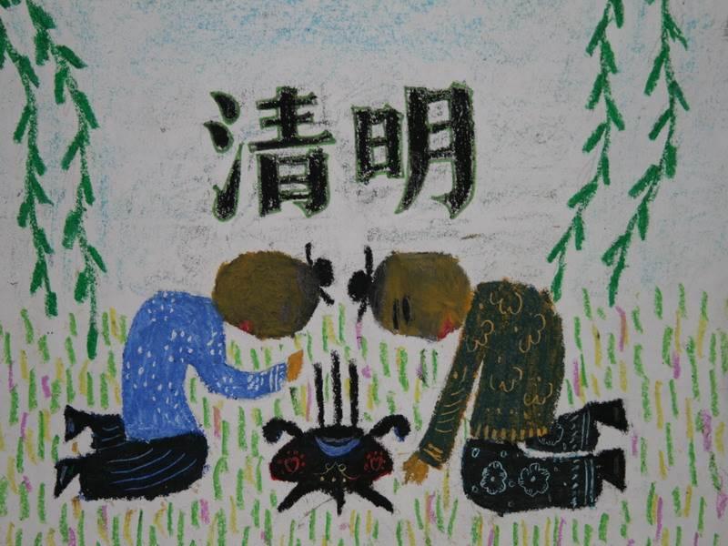幼儿园清明节简笔画 幼儿园清明节简笔画涂色