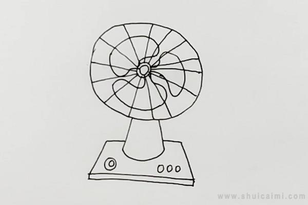 风扇简笔画怎么画 风扇简笔画画法
