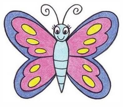 简笔画蝴蝶 简笔画蝴蝶图片大全彩色