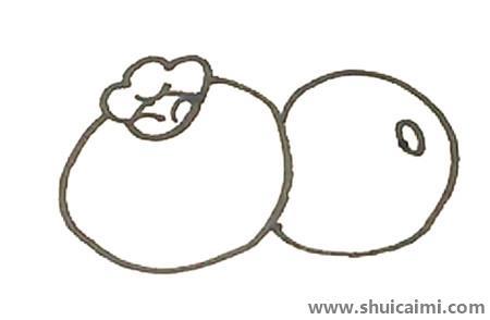 蓝莓儿童简笔画