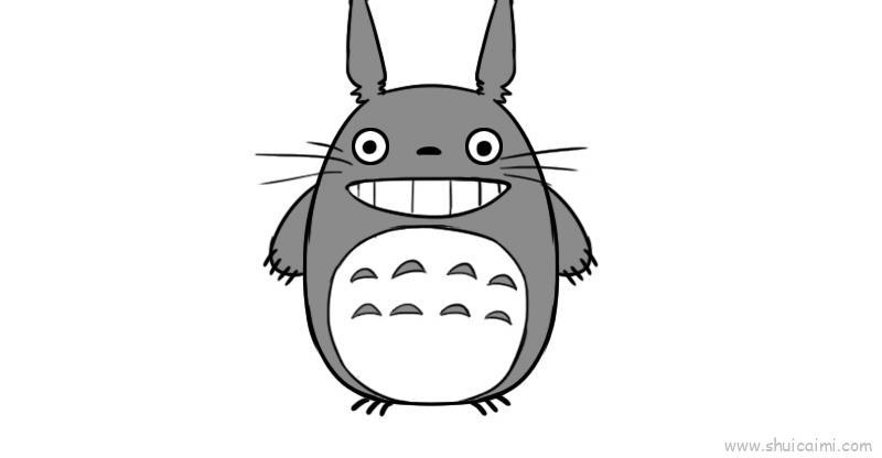 龙猫儿童画怎么画 龙猫简笔画好看