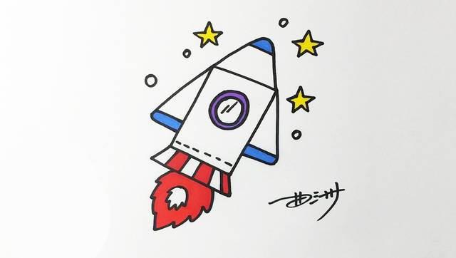 神舟飞船简笔画 神舟飞船简笔画彩色
