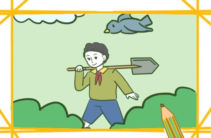 劳动工具简笔画 劳动工具简笔画图片大全彩色
