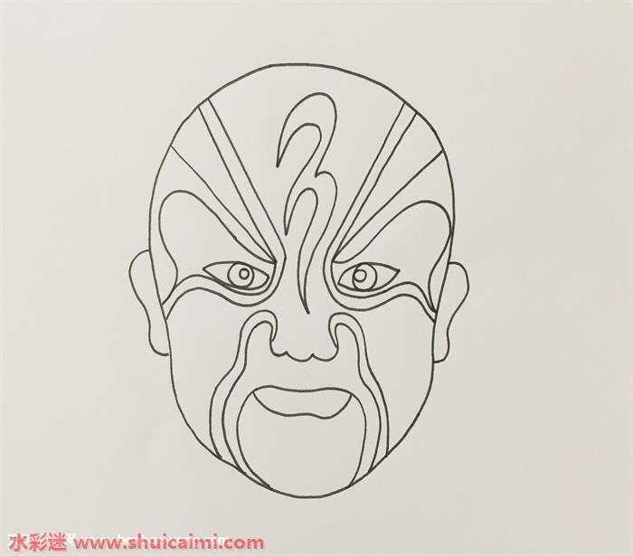 脸谱怎么画 脸谱简笔画简单又漂亮彩色
