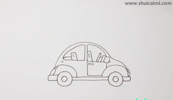 小汽车简笔画怎么画 小汽车简笔画图片