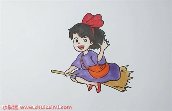 魔女宅急便琪琪怎么画 魔女宅急便琪琪简笔画简单好看