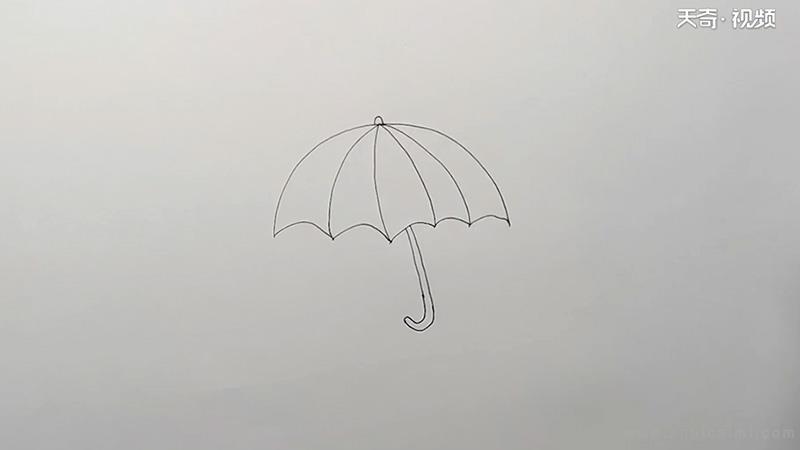 雨伞简笔画怎么画 雨伞简笔画简单