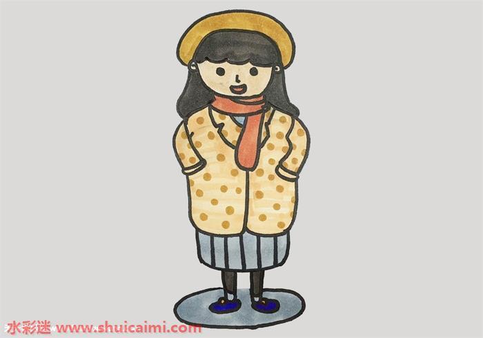 美女怎么画 美女简笔画步骤