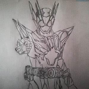 假面骑士简笔画 假面骑士简笔画简单又帅气