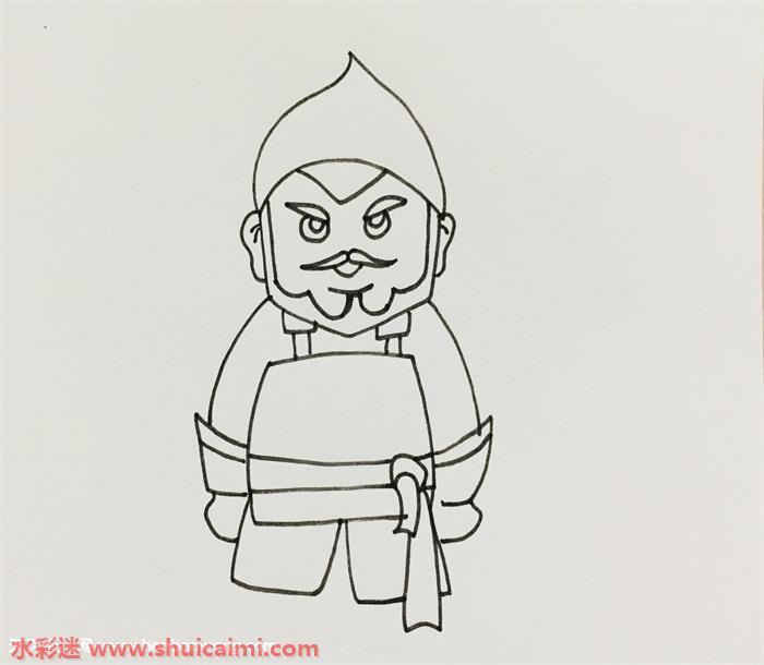 古代士兵怎么画 古代士兵简笔画简单彩色