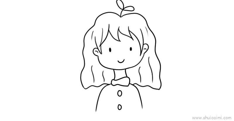 抖音最火小女孩儿童画怎么画 抖音最火小女孩简笔画图片
