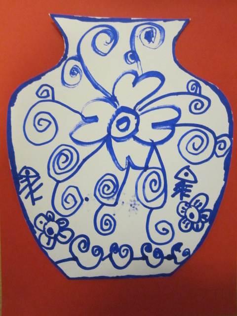青花瓷简笔画 青花瓷简笔画图片大全