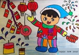 画一张过新年的绘画作品 画一张过新年的绘画作品怎么画