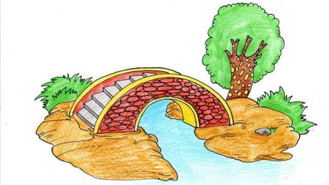 拱桥简笔画 拱桥简笔画图片