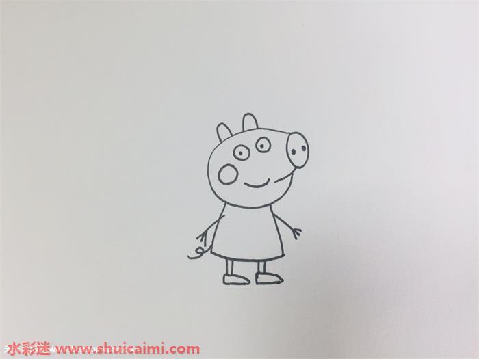 可爱呆萌的小猪佩奇简笔画图片教程