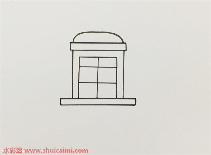 窗户简笔画怎么画图片彩色