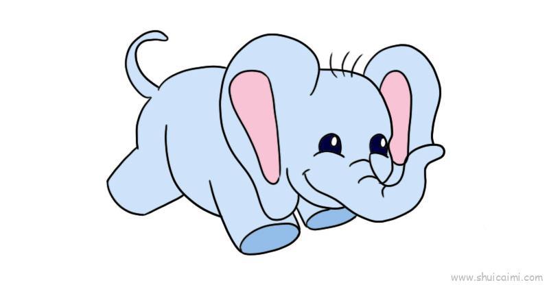 大象儿童画怎么画 大象简笔画简单