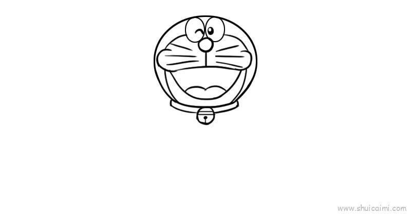 多啦a梦儿童画怎么画 多啦a梦简笔画步骤