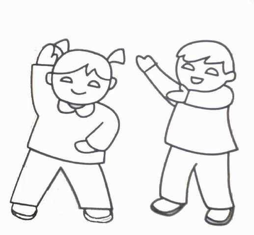 可爱人物简笔画 可爱人物简笔画卡通呆萌女孩