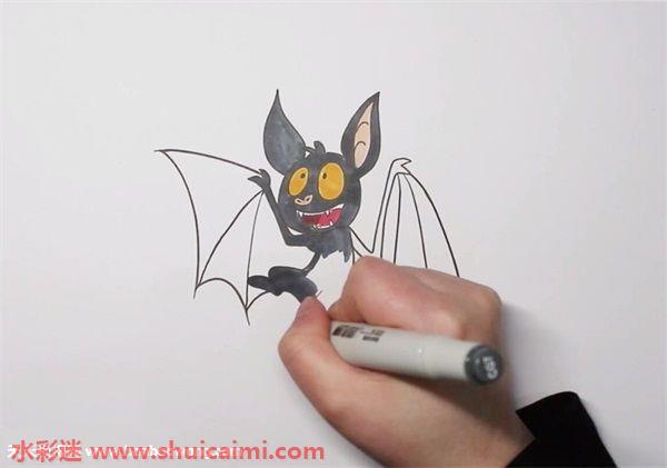 蝙蝠怎么画 蝙蝠简笔画步骤图
