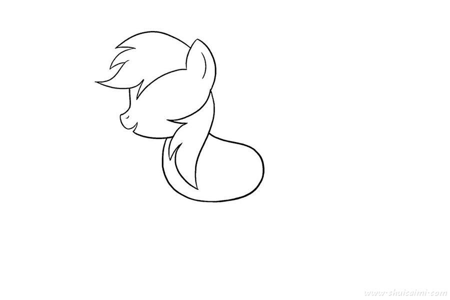 小马宝莉云宝黛西怎么画 小马宝莉云宝黛西简笔画步骤