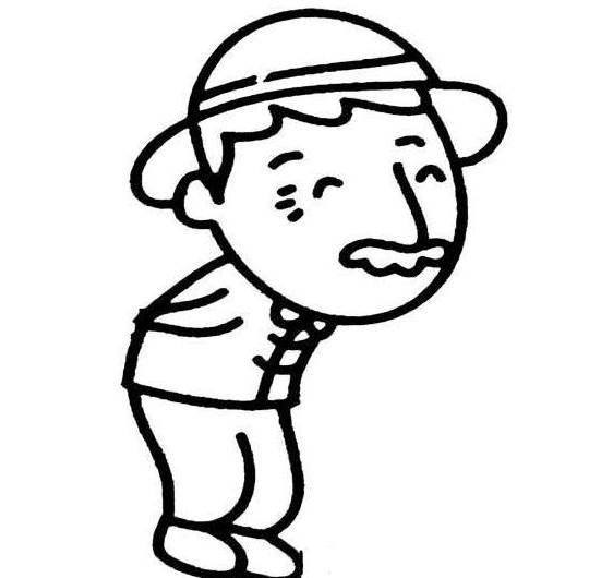 老人的简笔画图片大全 老人简笔画图片大全 人物