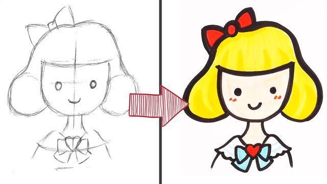 小女孩的简笔画 小女孩的简笔画简单又漂亮