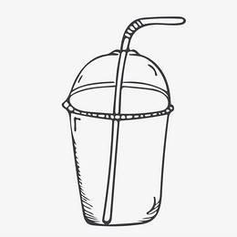 奶茶简笔画 奶茶简笔画可爱卡通
