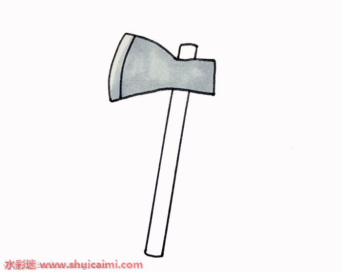 斧子怎么画 斧子简笔画简单易画彩色
