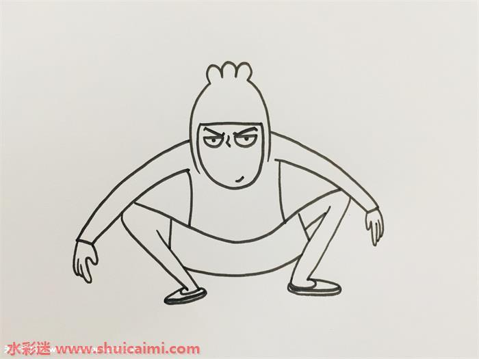 伍六七简笔画怎么画？刺客伍六七简笔画图解教程