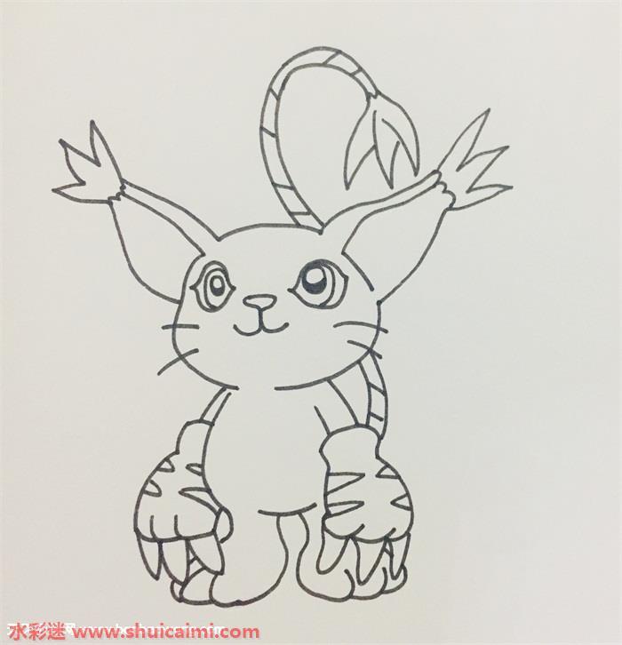 迪路兽怎么画 迪路兽简笔画画法