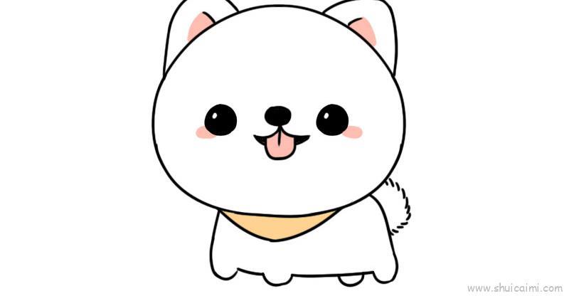 博美儿童画怎么画 博美简笔画图片大全