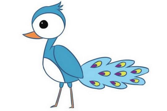 孔雀简笔画 孔雀简笔画图片大全
