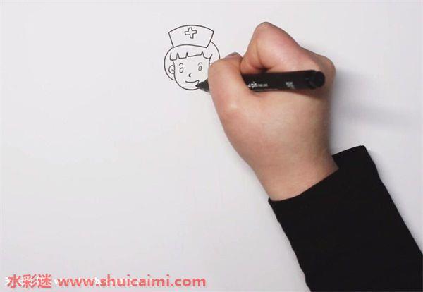 护士怎么画 护士简笔画画法
