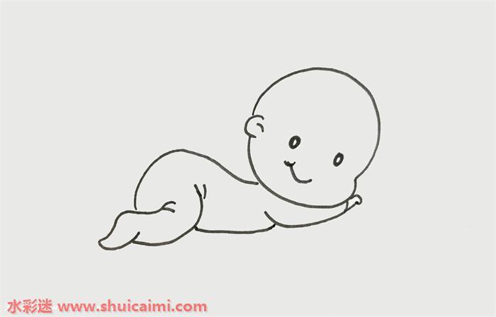 婴儿怎么画 婴儿简笔画彩色