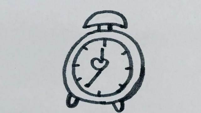 闹钟简笔画 闹钟简笔画图片大全